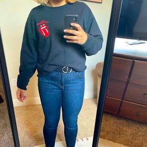 Rolling Stones Cropped Sweater